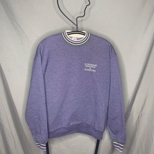 SOLDVintage Jerzees Blue Stripe Pullover Size L